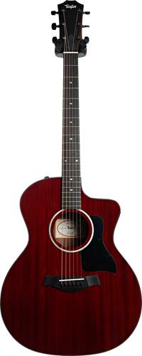 Taylor 224ce Deluxe Limited Edition Trans Red Grand Auditorium #2204063366