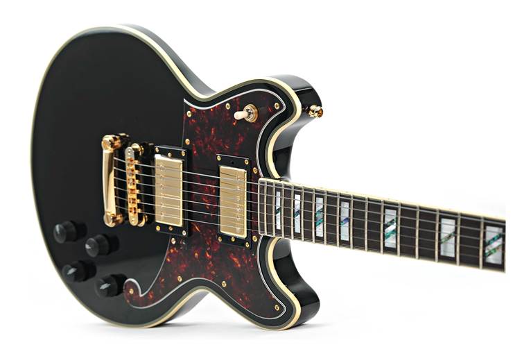 D'Angelico Deluxe Brighton Black (Ex-Demo) #W2202453 D'Angelico Deluxe Brighton Black (Ex-Demo) #W2202453