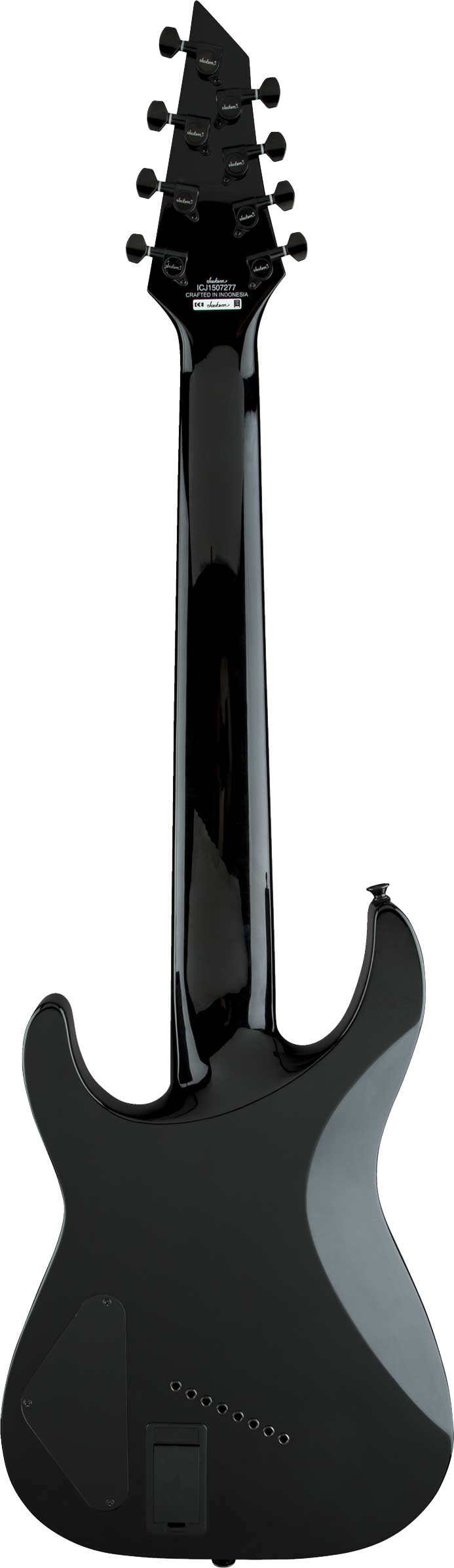 Jackson X Series Soloist Arch Top SLAT 8 Fan Fret Multi Scale Black