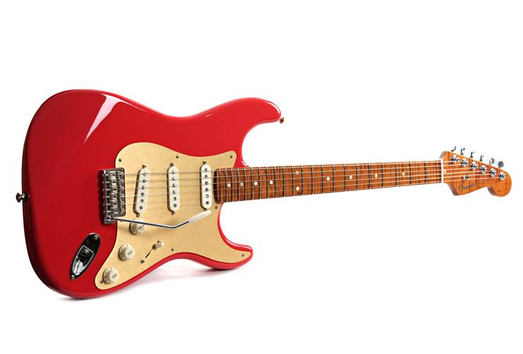 Fender Custom Shop American Custom Stratocaster Faded Fiesta Red Roasted Maple Fingerboard guitarguitar Spec #XN17225 Fender Custom Shop American Custom Stratocaster Faded Fiesta Red Roasted Maple Fingerboard guitarguitar Spec #XN17225