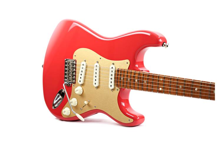 Fender Custom Shop American Custom Stratocaster Faded Fiesta Red Roasted Maple Fingerboard guitarguitar Spec #XN17225 Fender Custom Shop American Custom Stratocaster Faded Fiesta Red Roasted Maple Fingerboard guitarguitar Spec #XN17225