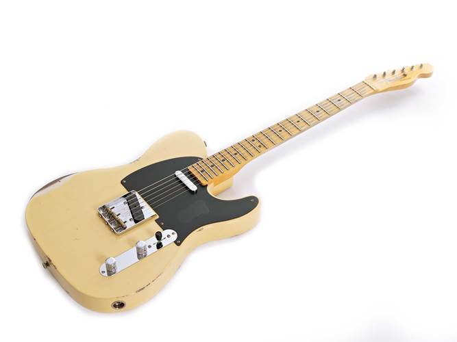 Fender Custom Shop 1950 Double Esquire Relic Faded Nocaster Blonde #R135122 Fender Custom Shop 1950 Double Esquire Relic Faded Nocaster Blonde #R135122
