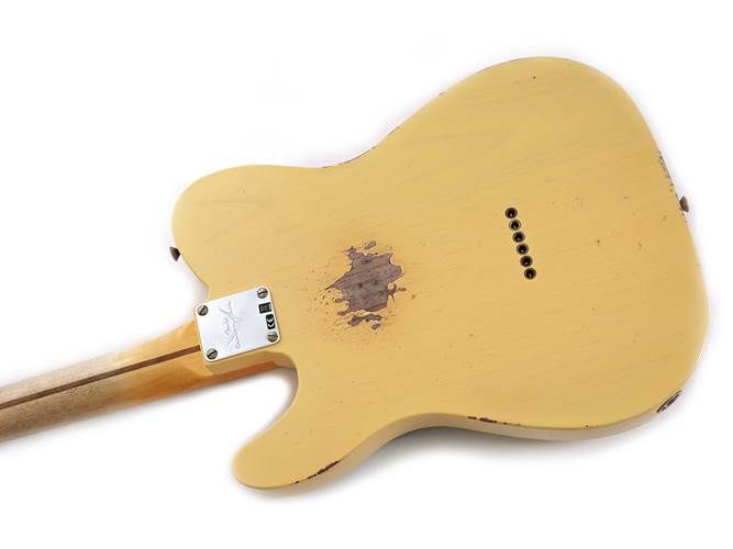 Fender Custom Shop 1950 Double Esquire Relic Faded Nocaster Blonde #R135122 Fender Custom Shop 1950 Double Esquire Relic Faded Nocaster Blonde #R135122