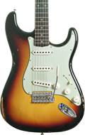 Fender Custom Shop Late 62 Stratocaster Relic Closet Classic Hardware Chocolate 3 Tone Sunburst #CZ575757