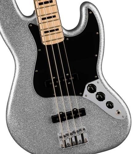 Fender Mikey Way Jazz Bass Silver Sparkle Maple Fingerboard Fender Mikey Way Jazz Bass Silver Sparkle Maple Fingerboard