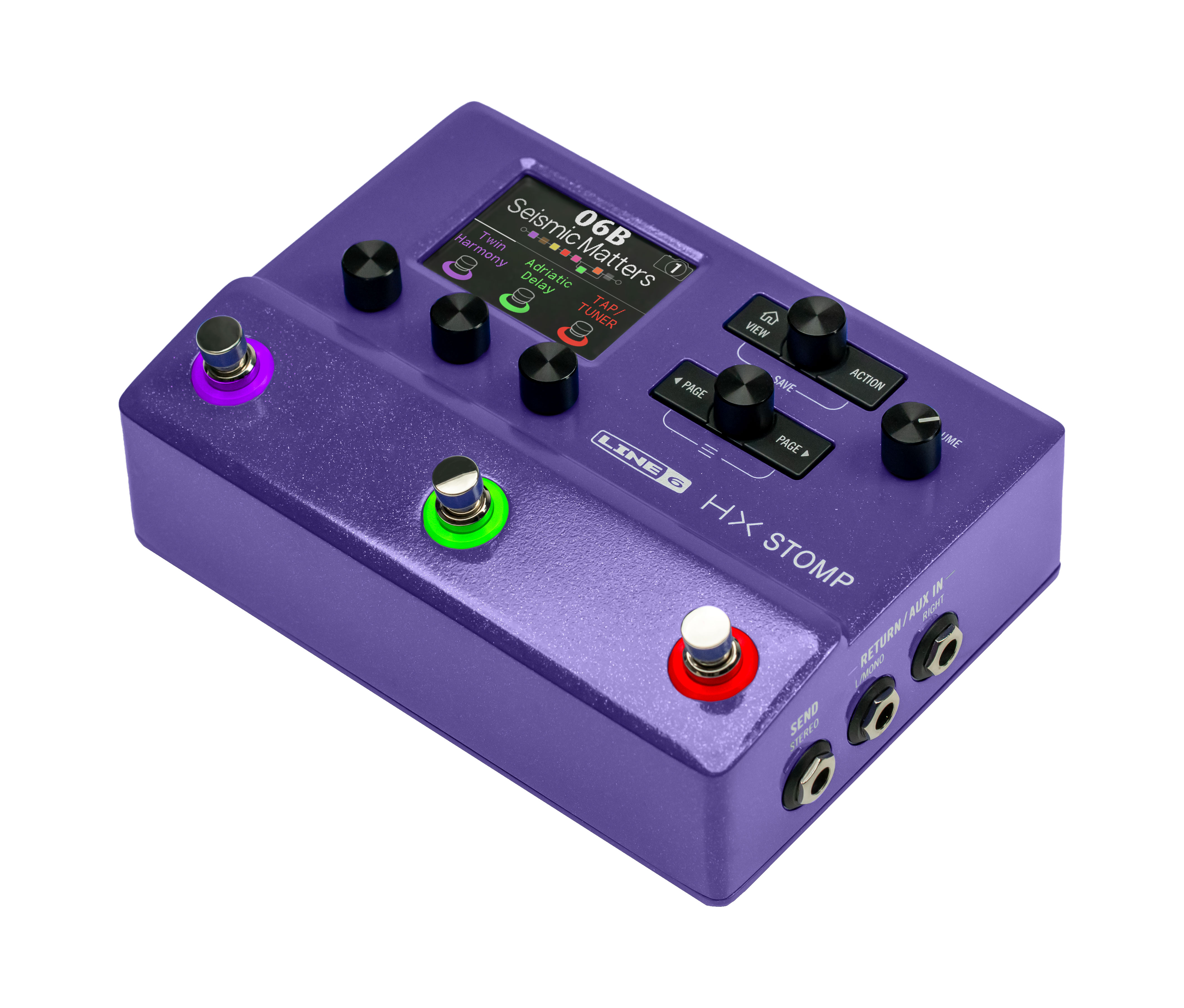 Line 6 HX Stomp Limited Edition Purple Guitar Amp Modeller and