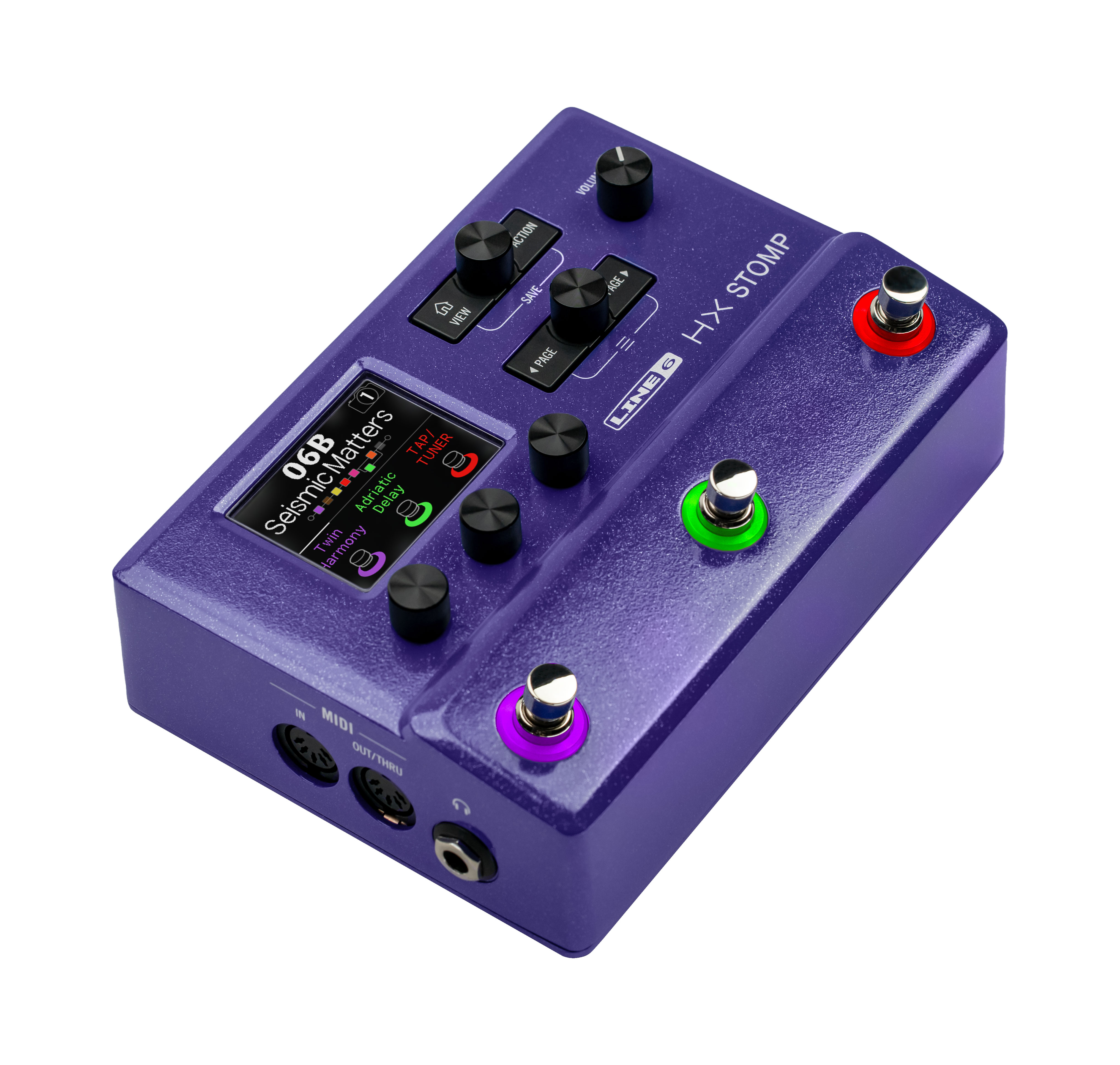 Line 6 HX Stomp Limited Edition Purple Guitar Amp Modeller and