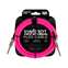 Ernie Ball Flex Instrument Cable Straight/Straight 10ft Pink Front View
