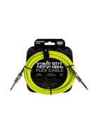 Ernie Ball Flex Instrument Cable Straight/Straight 10ft Green
