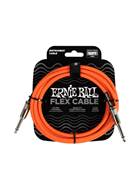 Ernie Ball Flex Instrument Cable Straight/Straight 10ft Orange