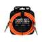 Ernie Ball Flex Instrument Cable Straight/Straight 10ft Orange Front View