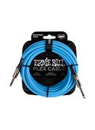 Ernie Ball Flex Instrument Cable Straight/Straight 20ft Blue