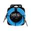 Ernie Ball Flex Instrument Cable Straight/Straight 20ft Blue Front View