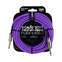 Ernie Ball Flex Instrument Cable Straight/Straight 20ft Purple Front View