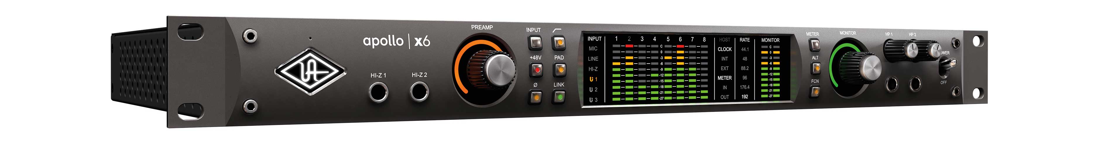 Universal Audio Apollo X6 Thunderbolt 3 Audio Interface With Sphere LX Microphone