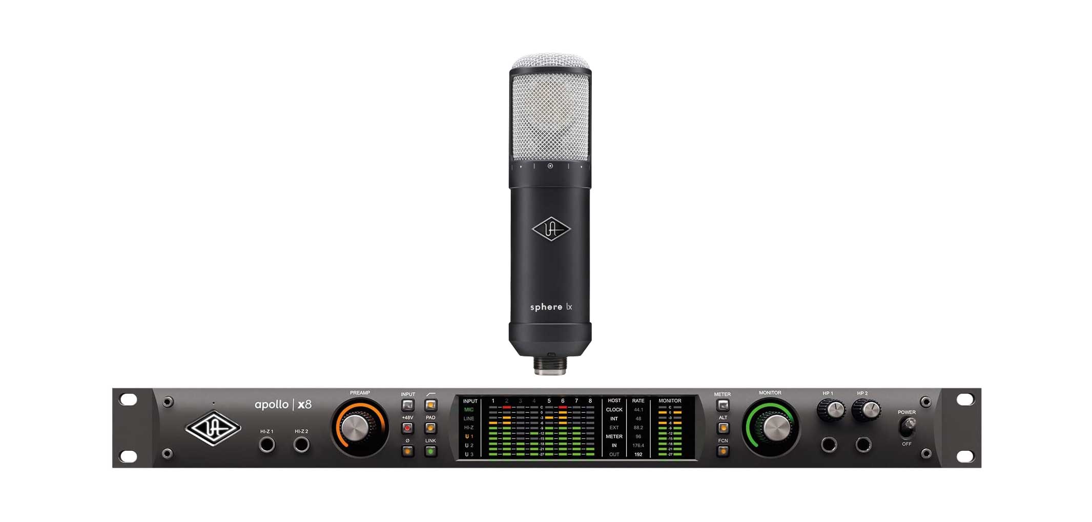 Universal Audio Apollo x8 With Sphere LX Microphone