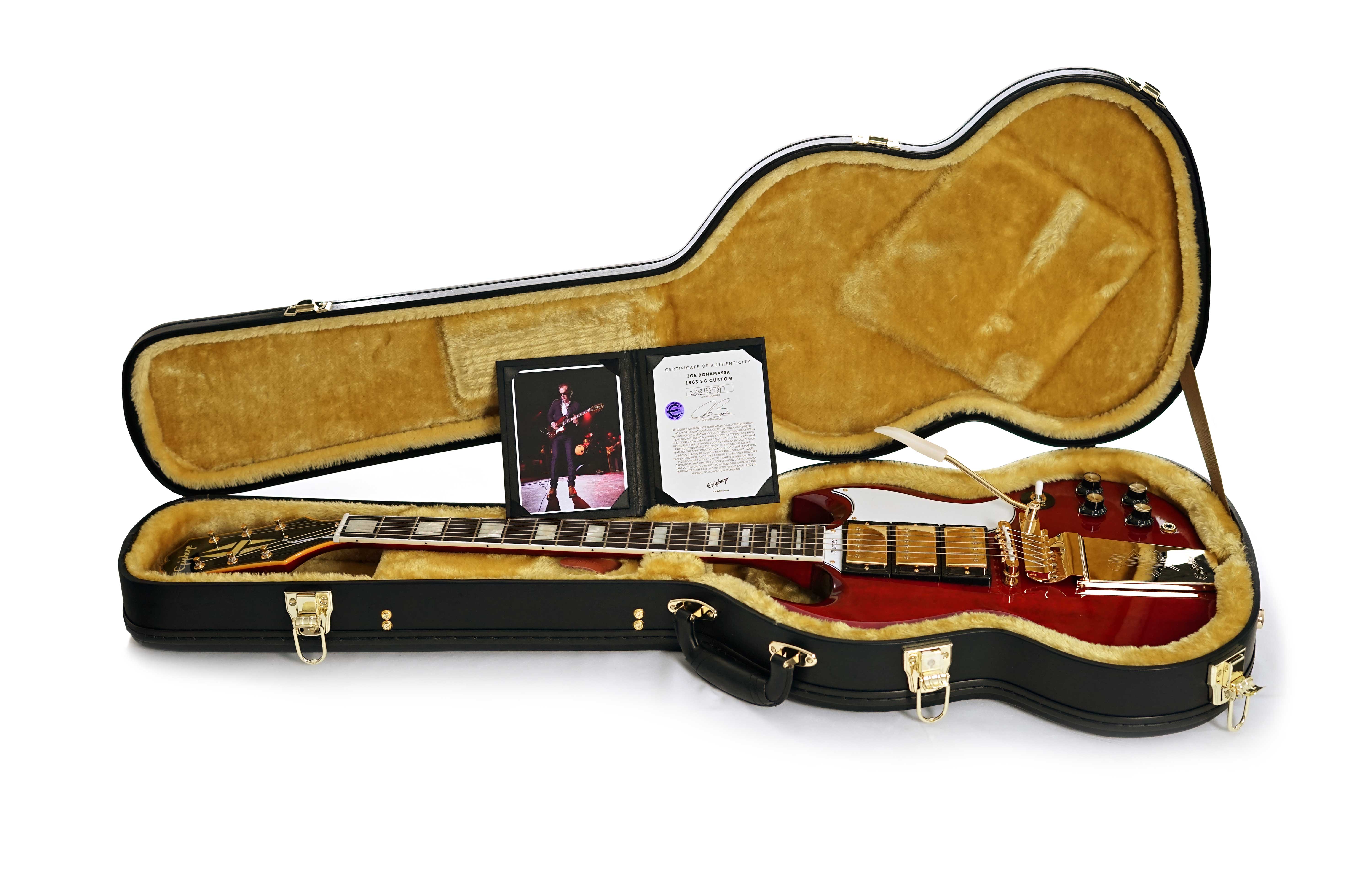 Epiphone Joe Bonamassa 1963 SG Custom Dark Wine Red