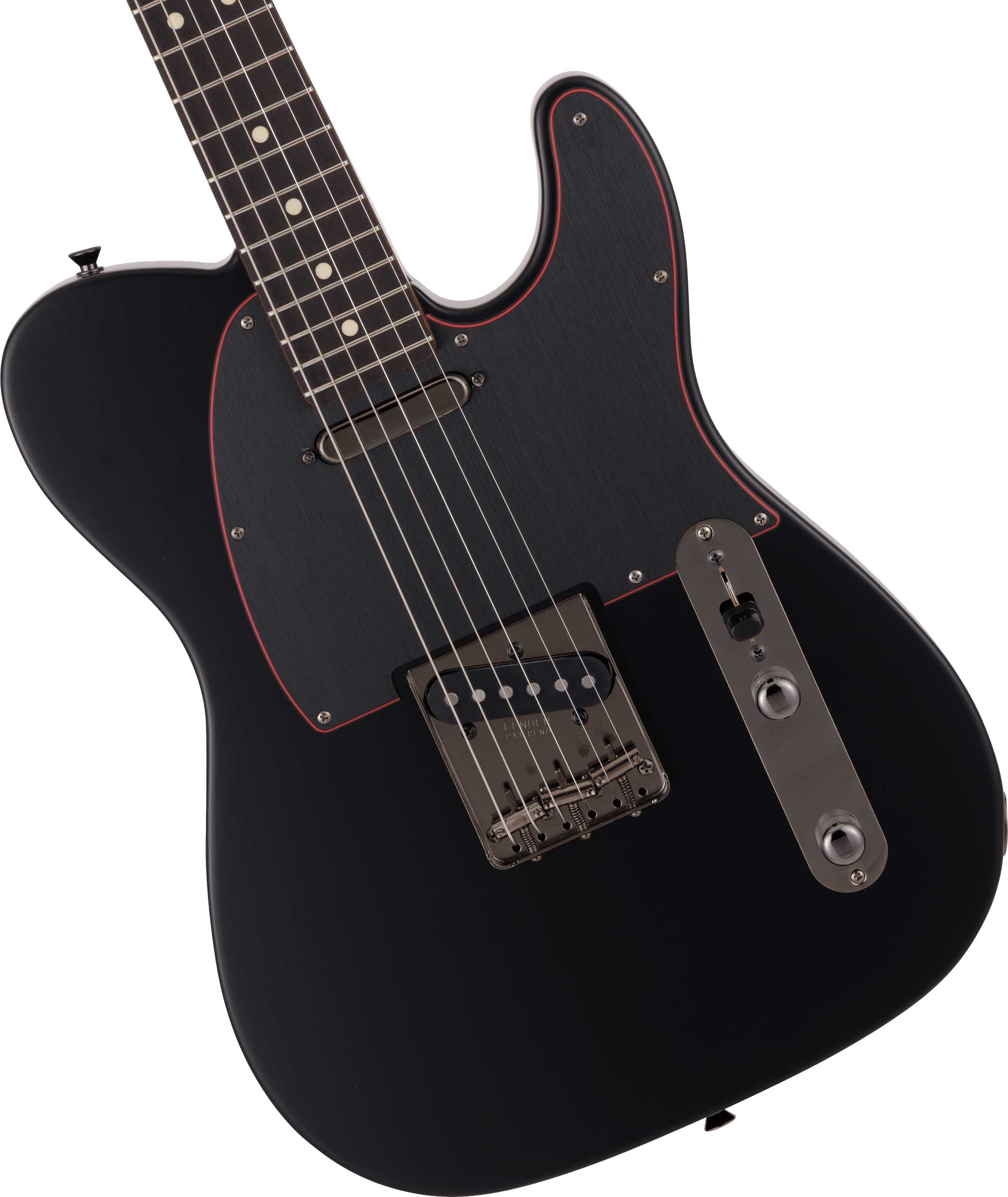 Fender Made in Japan Limited Hybrid II Telecaster Noir Rosewood Fingerboard Black