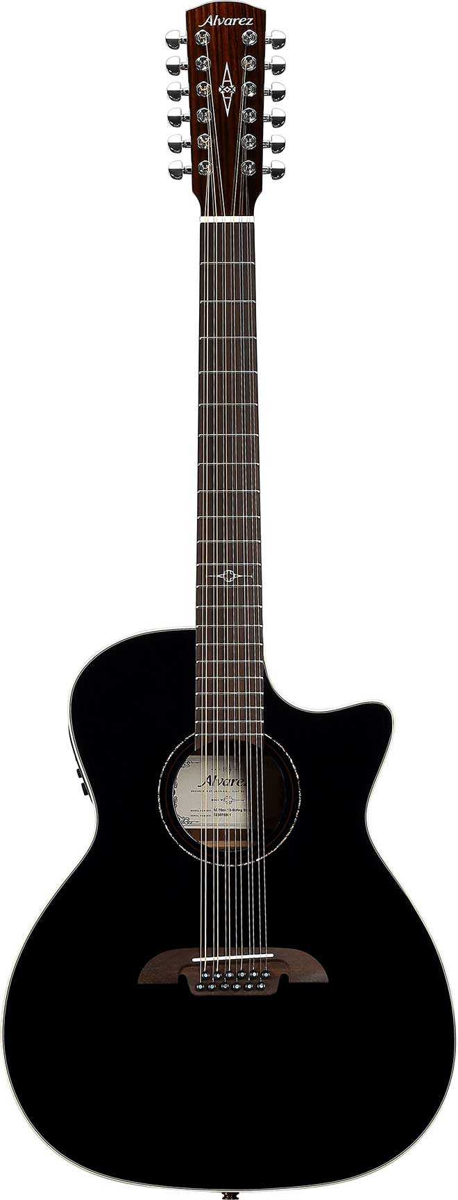 Alvarez Artist Series AG70ce 12 String Black guitarguitar