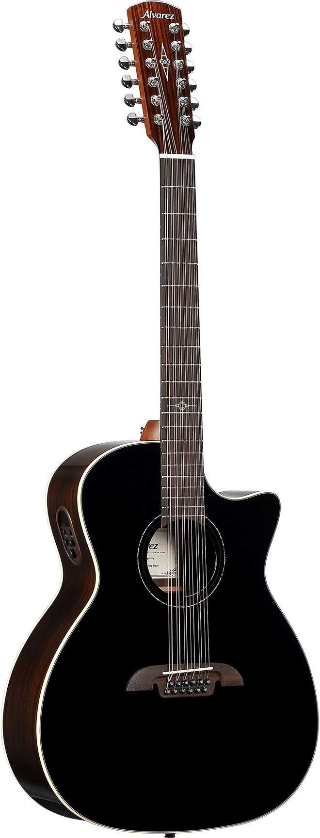 Alvarez Artist Series AG70ce 12 String Black guitarguitar