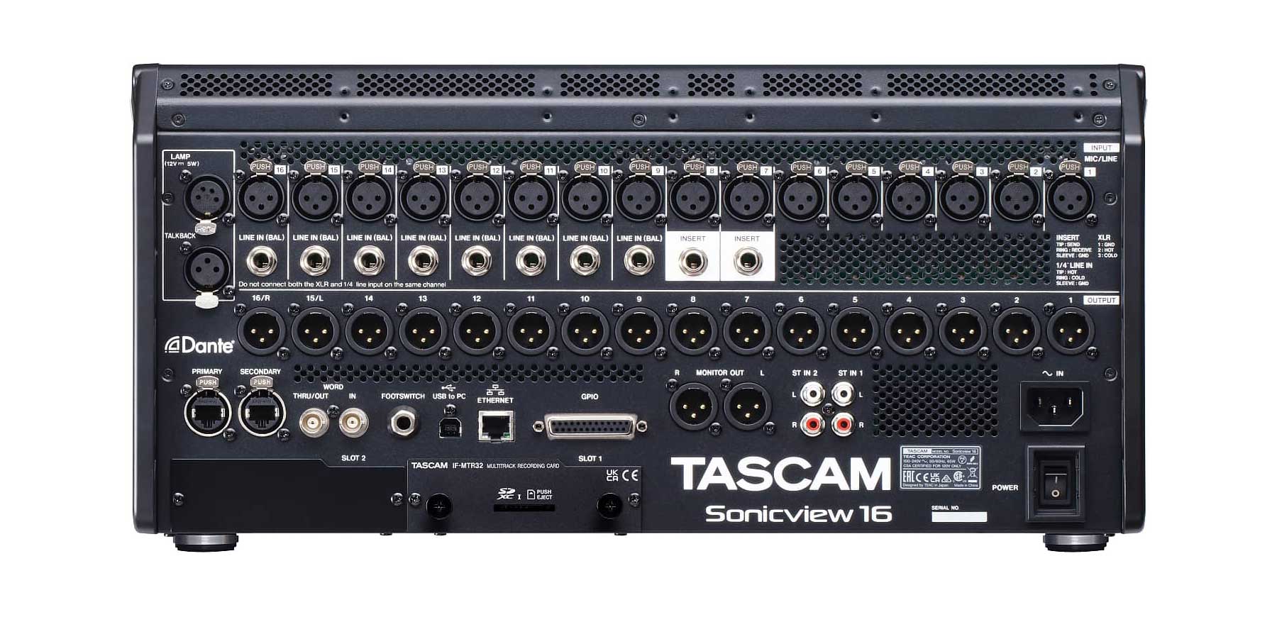 Tascam Sonicview 16 Digital Mixing Console
