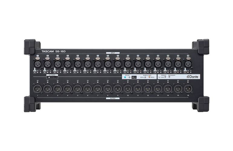 Tascam SB-16D 16 In/16 Out Dante Stagebox