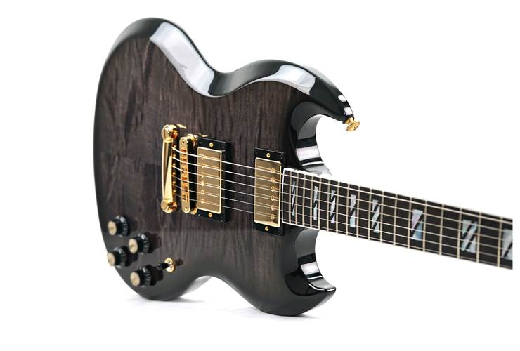 Gibson SG Supreme Translucent Ebony Burst #230640004 Gibson SG Supreme Translucent Ebony Burst #230640004