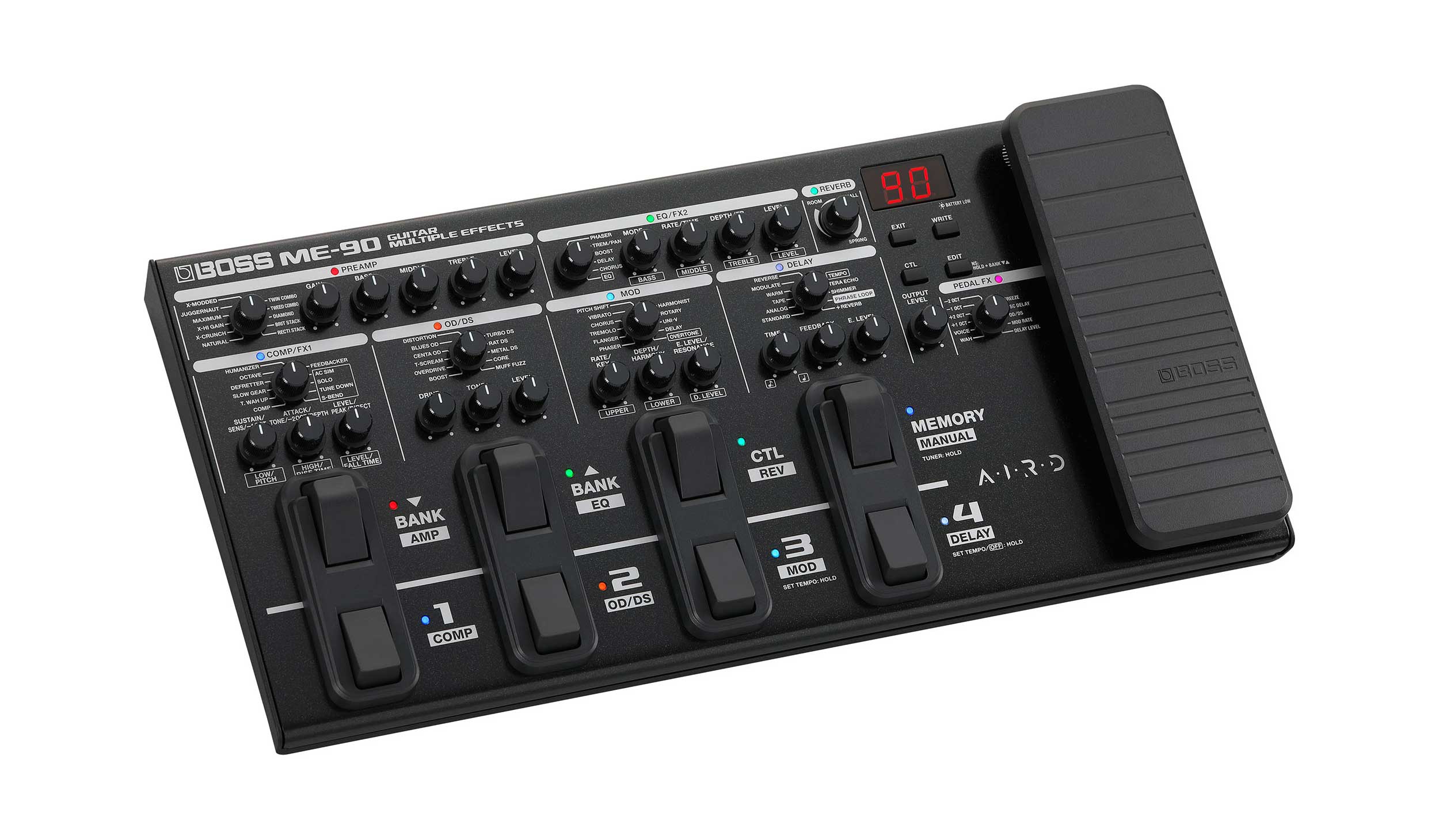 BOSS ME-90 Guitar Amp Modeller and Multi Effect Processor Pedal