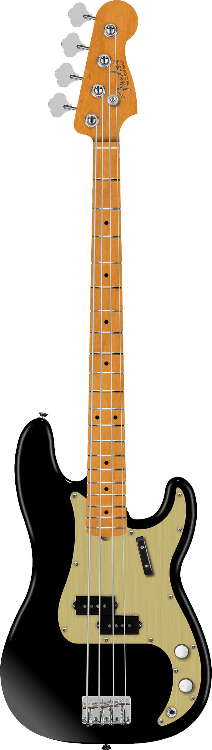 Fender Vintera II 50s Precision Bass Maple Fingerboard Black