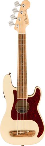 Fender Fullerton Precision Bass Ukulele Olympic White