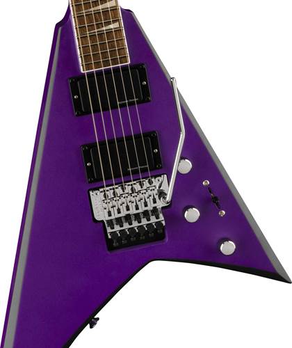 Jackson X Series Rhoads RRX24 Laurel Fingerboard Purple Metallic with Black Bevels Jackson X Series Rhoads RRX24 Laurel Fingerboard Purple Metallic with Black Bevels