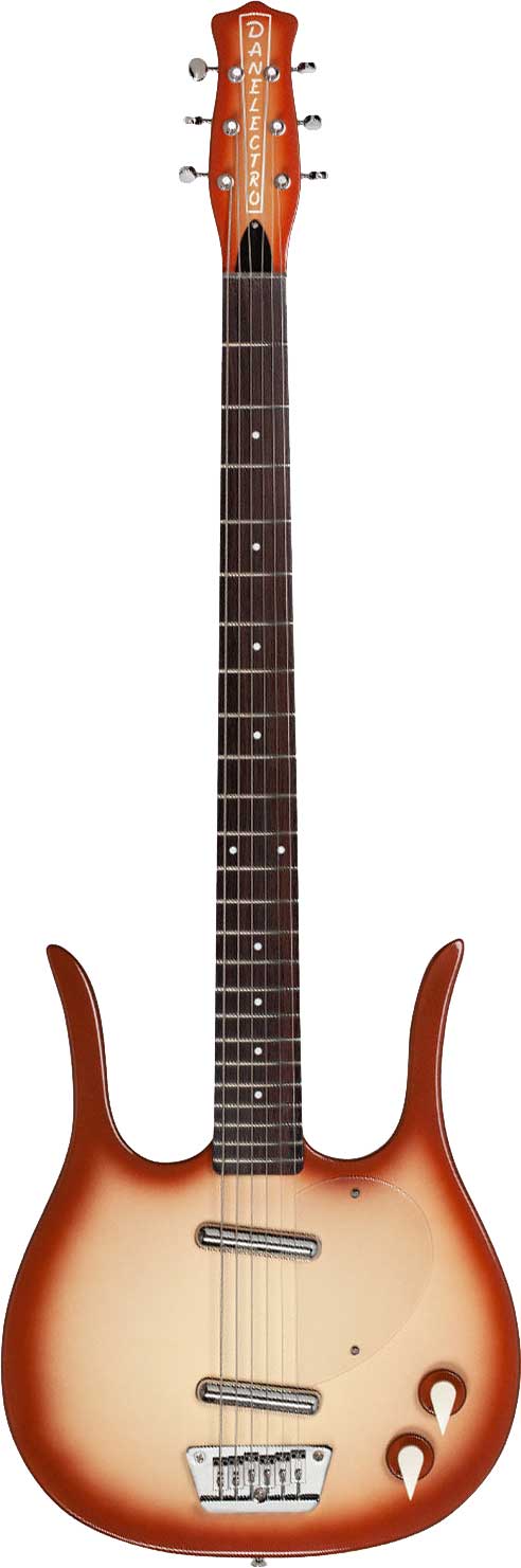 Danelectro DLHB58CUB Longhorn Baritone Guitar Copper Burst