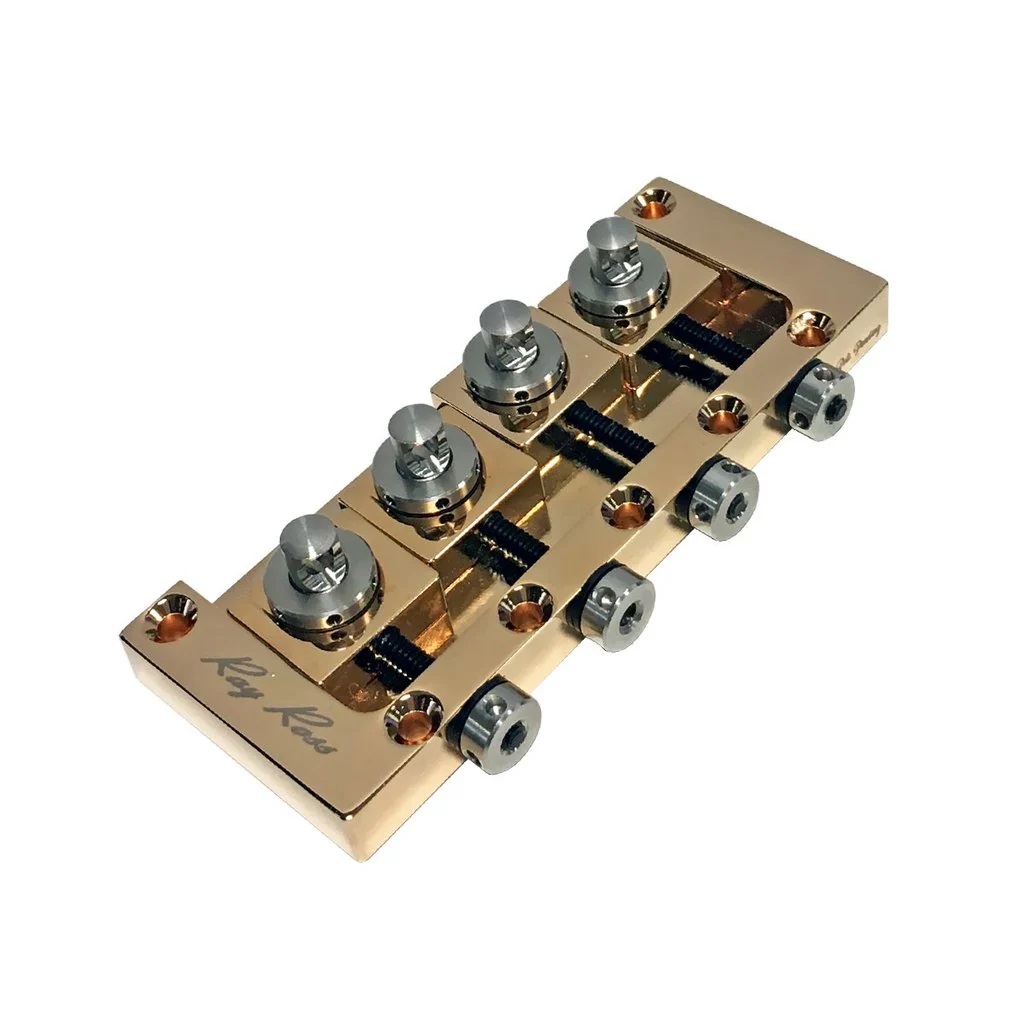 Floyd Rose FRRB4G Ray Ross Saddle-Less 4-String Bass Bridge Gold