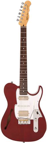 Fret King FKV22TR Country Squire Semitone Deluxe Thru Red