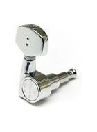 Graphtech 3 +3 Ratio Electric Guitar Machine Head Chrome Contemporary Button Style