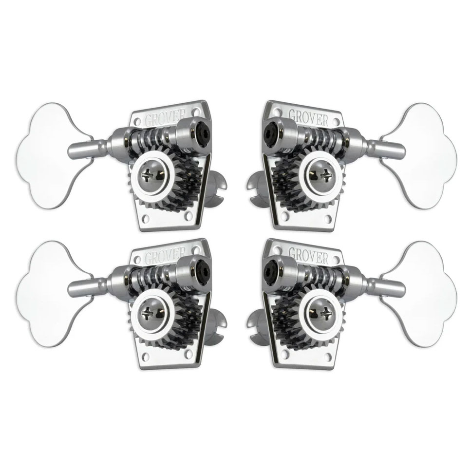 Grover 142C Vintage Bass Heads Chrome