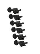 Grover 205BCL6 6 In Line Black Left Handed Machine Heads