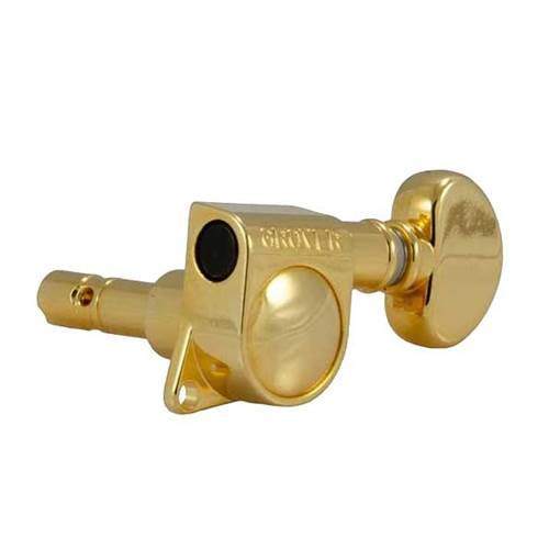 Grover 406G Mini Locking Rotomatics Machine Heads 3+3 Set Gold Grover 406G Mini Locking Rotomatics Machine Heads 3+3 Set Gold