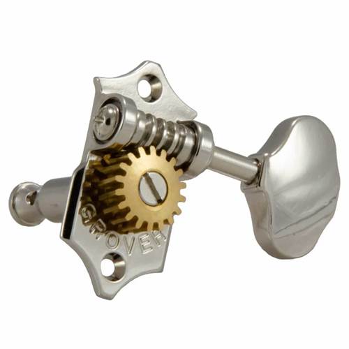 Grover U98-18N Sta-Tite U98 Series Geared Nickel Ukulele Pegs Grover U98-18N Sta-Tite U98 Series Geared Nickel Ukulele Pegs