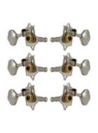 Grover V97N Sta-Tite Machine Heads 3+3 Set Vertical Nickel