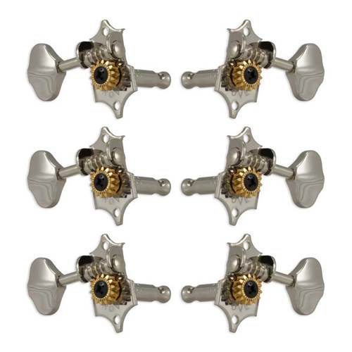 Grover V97N Sta-Tite Machine Heads 3+3 Set Vertical Nickel Grover V97N Sta-Tite Machine Heads 3+3 Set Vertical Nickel