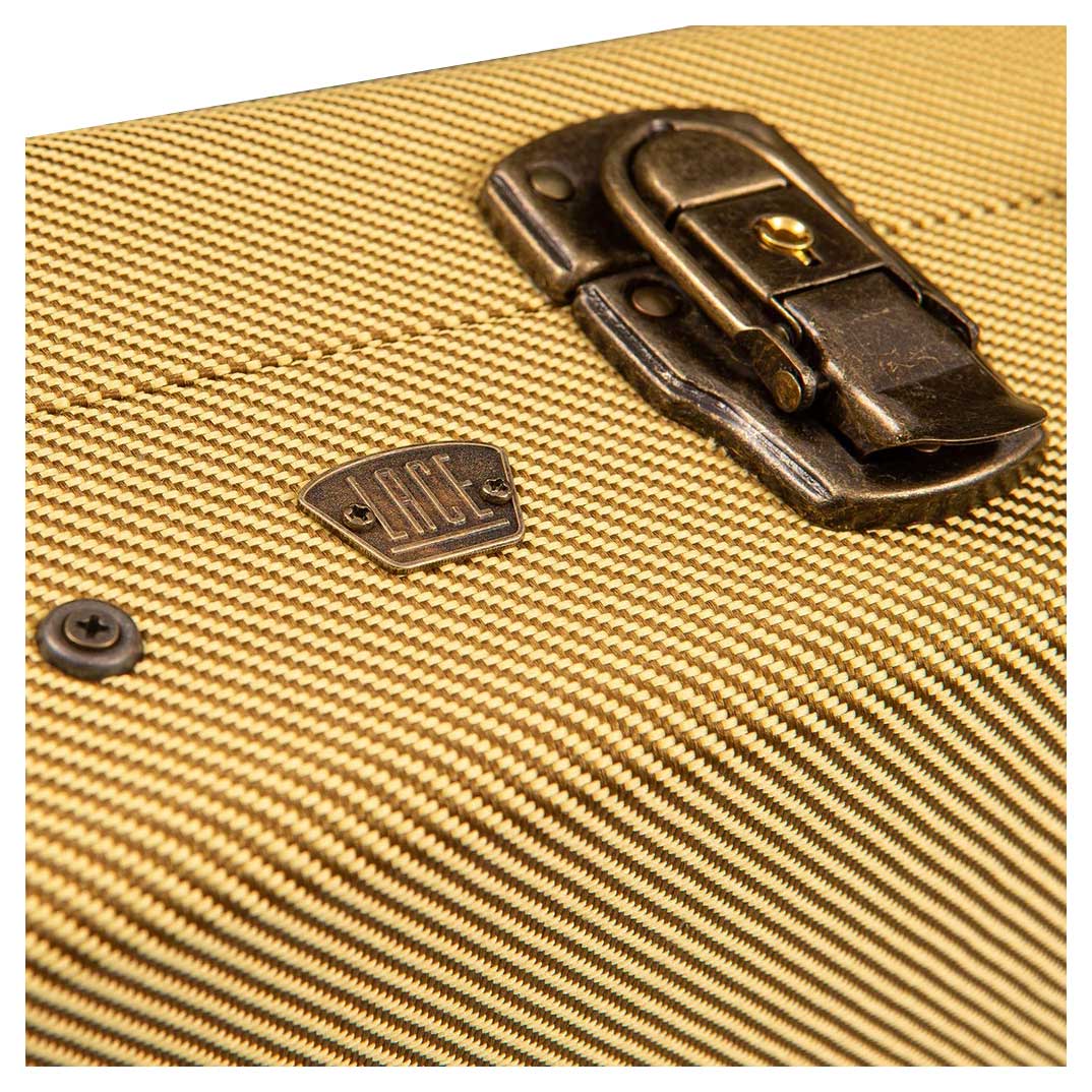 Lace Cigar Box Guitar Case for 3 & 4 string guitars Tweed