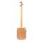 Lace Cigar Box Electric Guitar 3 String Royalty  Back View
