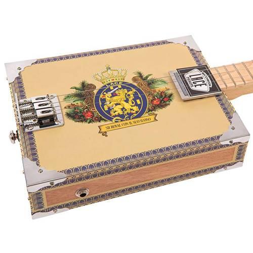 Lace Cigar Box Electric Guitar 3 String Royalty Lace Cigar Box Electric Guitar 3 String Royalty