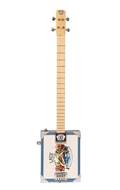 Lace Cigar Box Electric Guitar 4 String Pero Pup