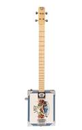 Lace Cigar Box Electric Guitar 4 String Gone Fishin'