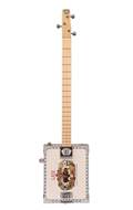 Lace Cigar Box Electric Guitar 3 String Buffalo Bill