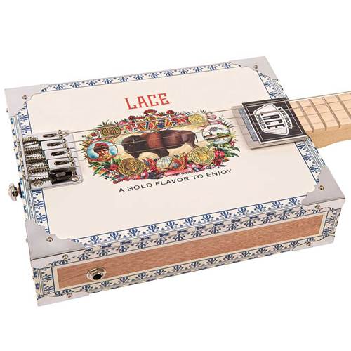 Lace Cigar Box Electric Guitar 4 String Buffalo Bill Lace Cigar Box Electric Guitar 4 String Buffalo Bill