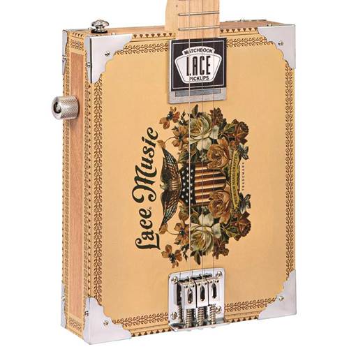 Lace Cigar Box Electric Guitar 3 String Americana  Lace Cigar Box Electric Guitar 3 String Americana