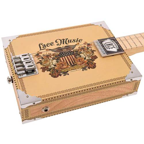 Lace Cigar Box Electric Guitar 4 String Americana Lace Cigar Box Electric Guitar 4 String Americana
